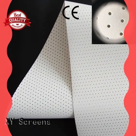 XY Screens acoustically acoustic absorbing fabric from China for fixed frame projection screen 1