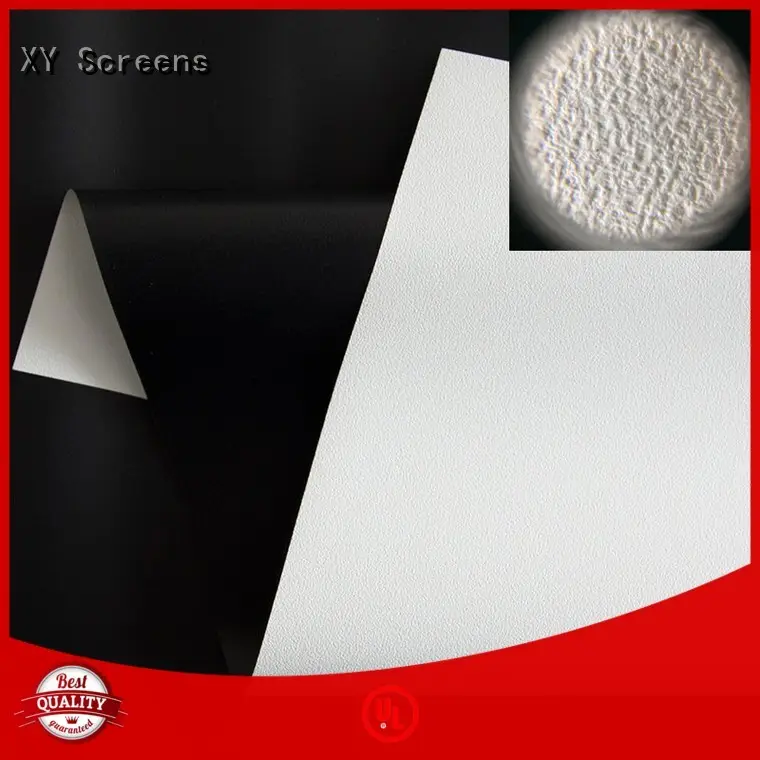 XY Screens hard screen front and rear fabric factory for motorized projection screen 1