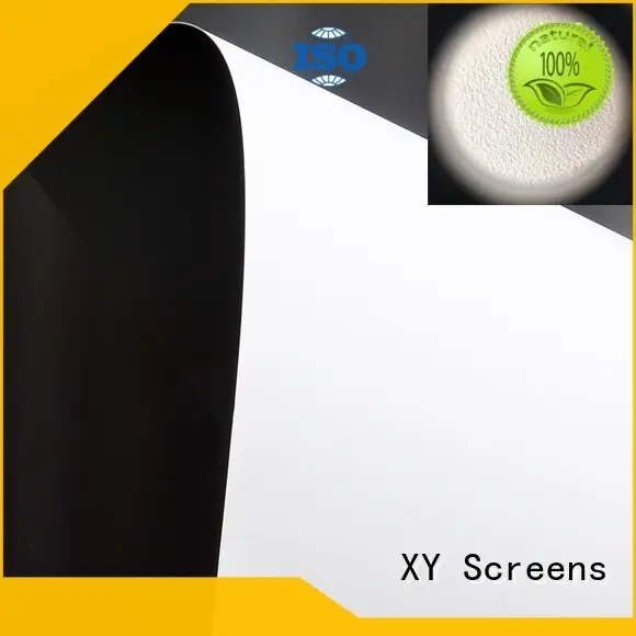 XY Screens front and rear fabric inquire now for fixed frame projection screen 1