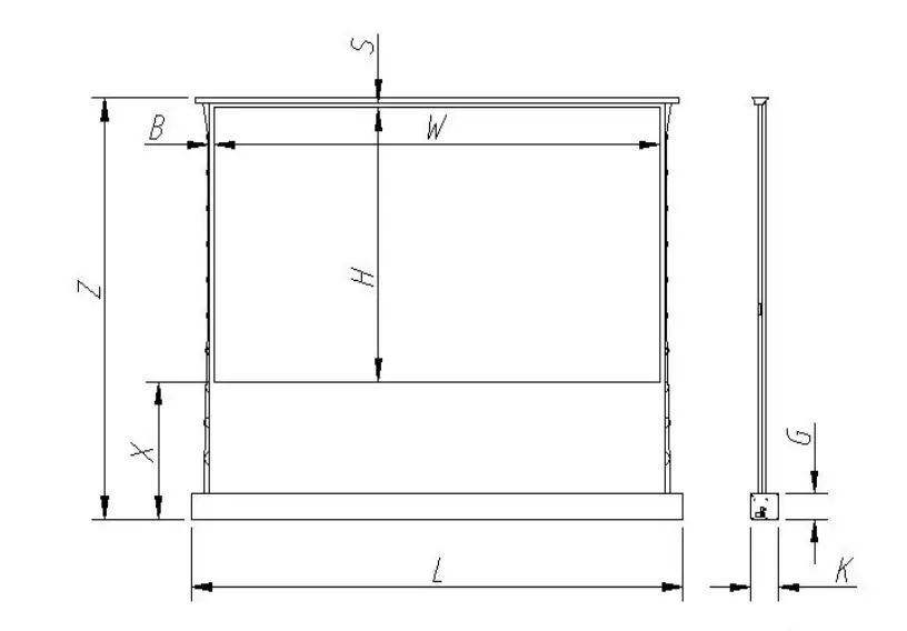 XY Screens rising projection screen price factory for indoors 9