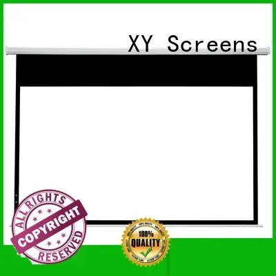 XY Screens retractable Motorized Projection Screen supplier for theater 1