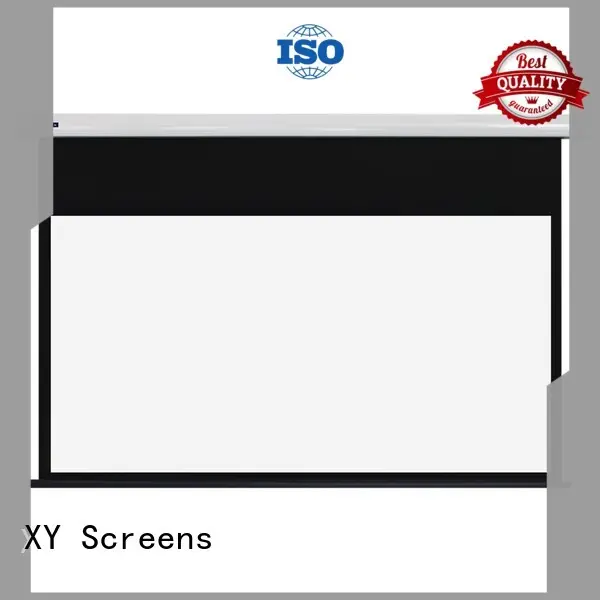 XY Screens intelligent electric projector screen supplier for home 1