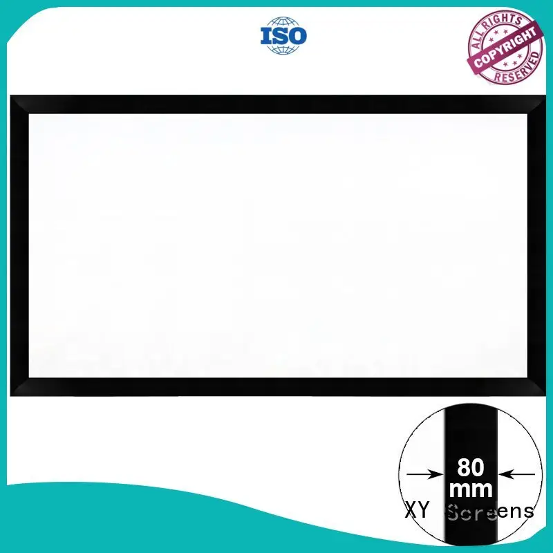 XY Screens slim home theater projector screen factory price for home 1