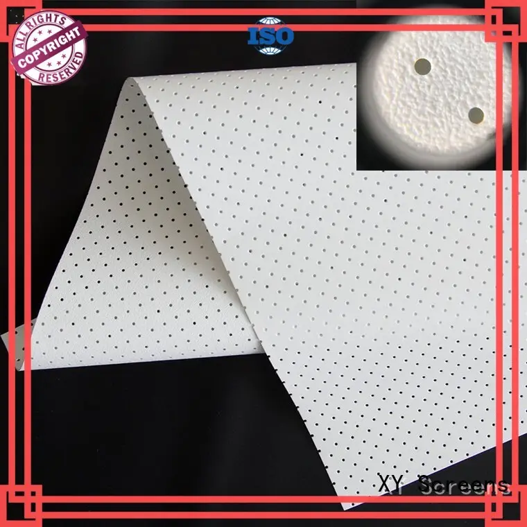 XY Screens perforating 120 acoustically transparent screen from China for thin frame projector screen 1