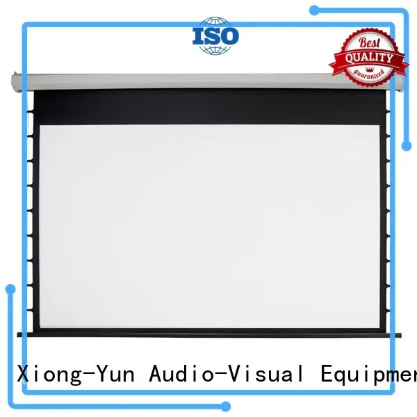 XY Screens curved motorized projector screen personalized for indoors 1