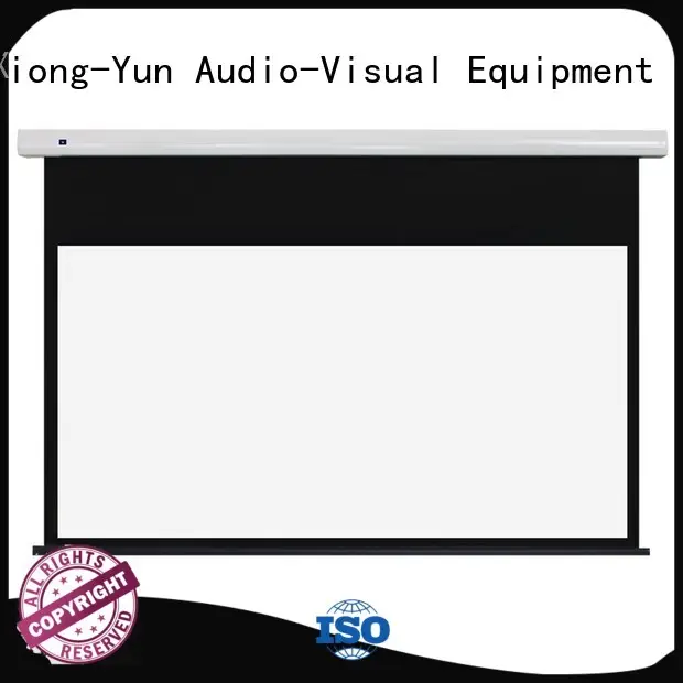 XY Screens manual tab tensioned projector screen factory price for home 1