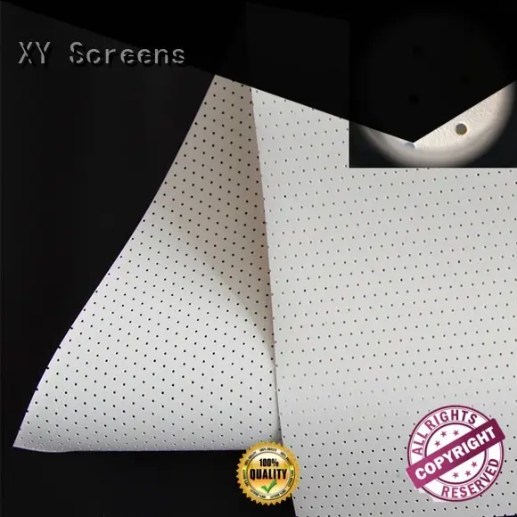 XY Screens metallic acoustic projector screen series for thin frame projector screen 1