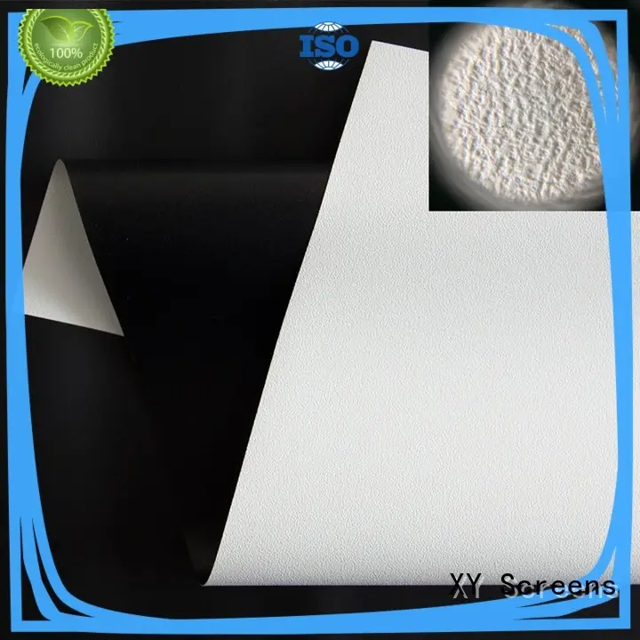 XY Screens front and rear fabric with good price for motorized projection screen 1