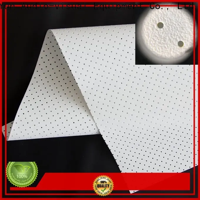 metallic Acoustically Transparent Fabrics customized for motorized projection screen 1