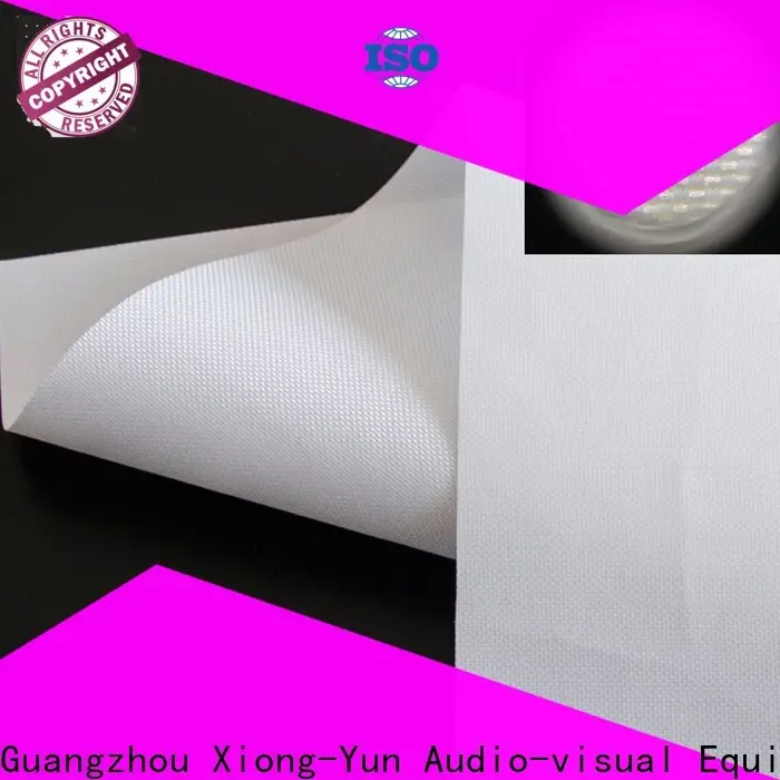 transparent Rear Fabrics design for fixed frame projection screen 1