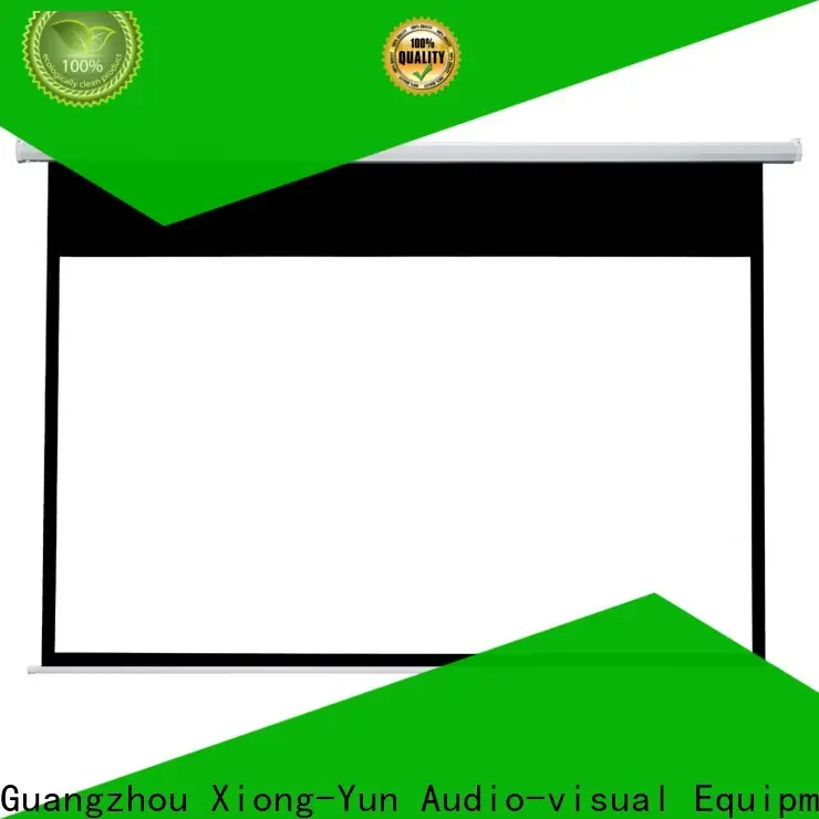 retractable motorized projector screen supplier for indoors 1