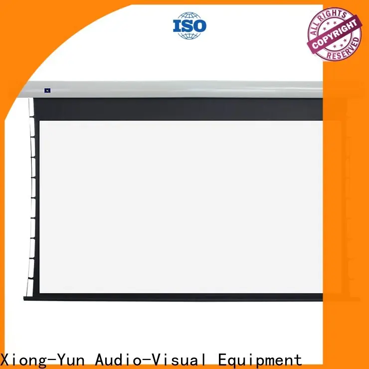 XY Screens rising Tab tensioned series personalized for household 1