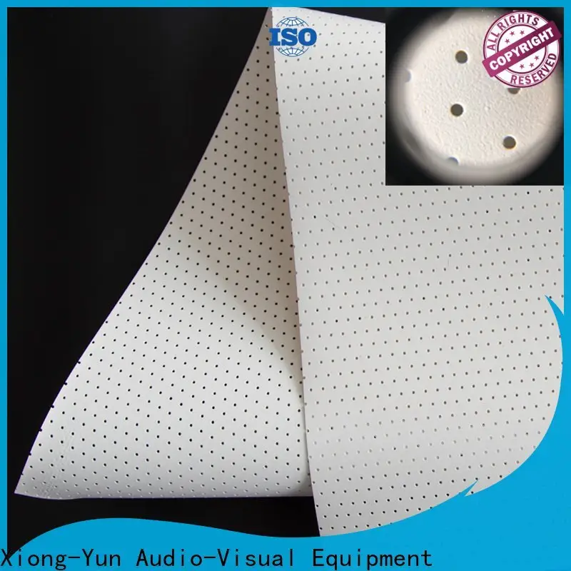 XY Screens perforating acoustically transparent screen customized for fixed frame projection screen 1