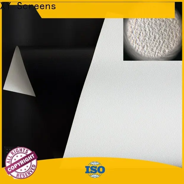 XY Screens front and rear fabric with good price for motorized projection screen1 1