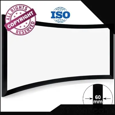 XY Screens thin Home Entertainment Curved Projector Screens factory price for home cinema 1