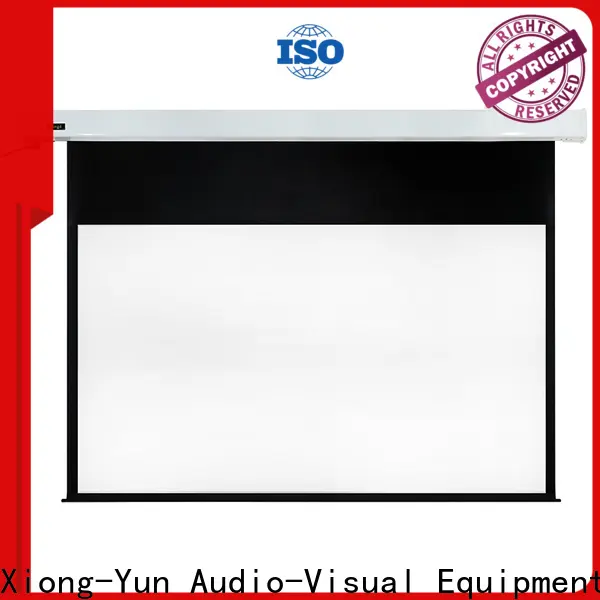 XY Screens motorized projector screen factory price for indoors 1