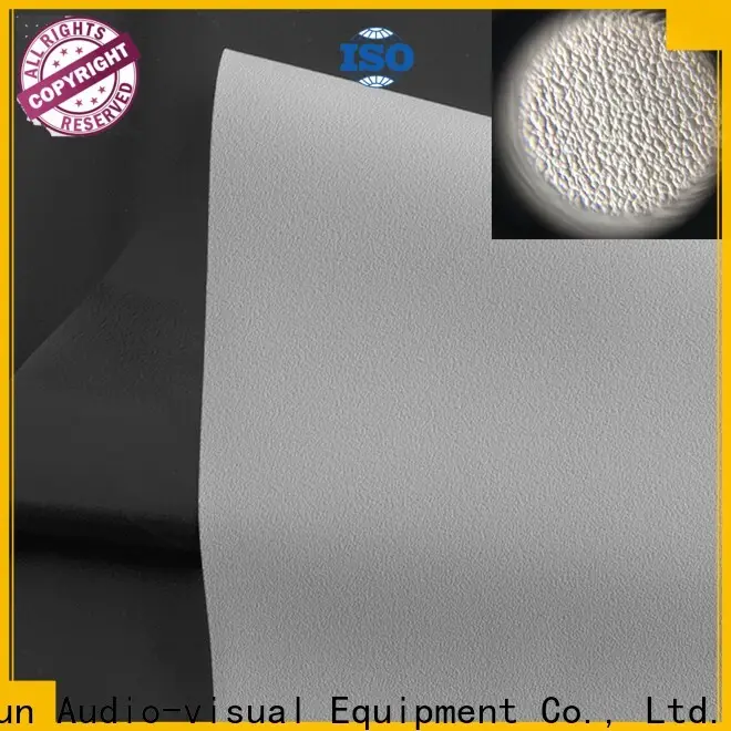 XY Screens front and rear fabric design for motorized projection screen 1