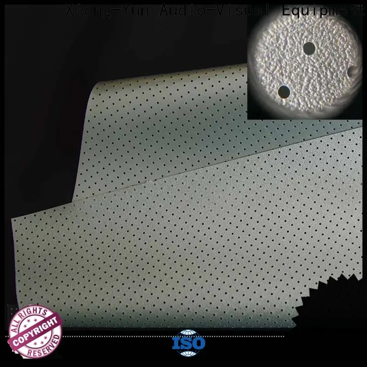 transparent acoustically transparent screen fabric customized for fixed frame projection screen 1
