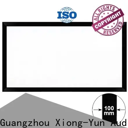 XY Screens retractable projector screen price directly sale for indoors 1