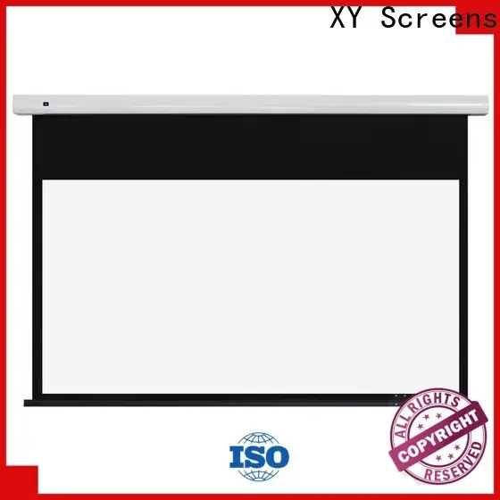 XY Screens electric projector screen factory price for home 1