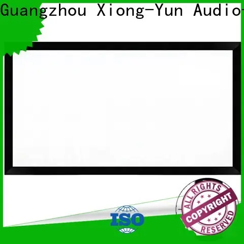 XY Screens retractable projector screen price directly sale for home 1