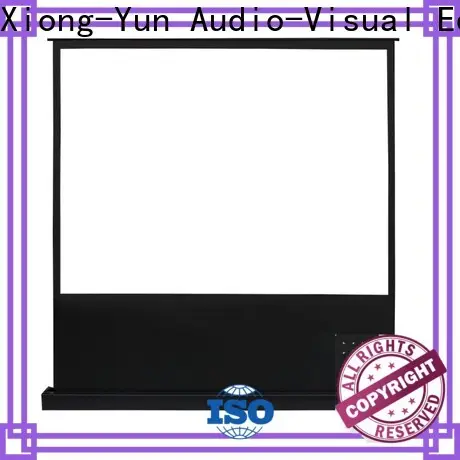 XY Screens white portable pull up projector screen factory for living room 1