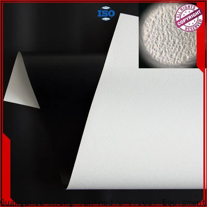 XY Screens metallic front fabrics factory for fixed frame projection screen 1