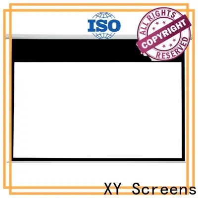 retractable motorized projector screen factory price for indoors 1