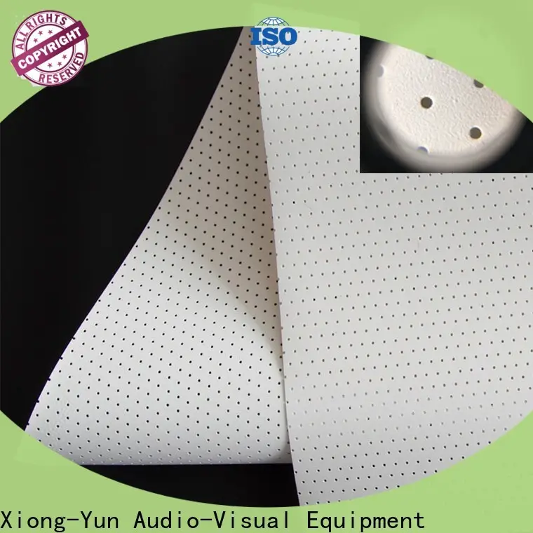 XY Screens acoustically acoustic absorbing fabric manufacturer for motorized projection screen 1