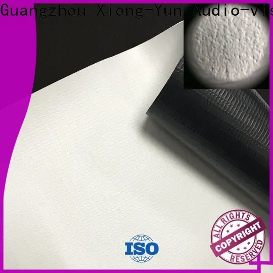standard front and rear fabric design for motorized projection screen 1
