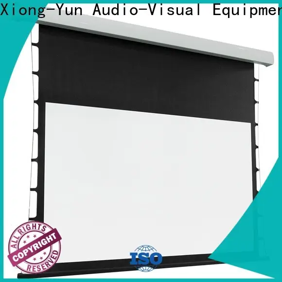 XY Screens manual tab tensioned projector screen factory price for home1 1