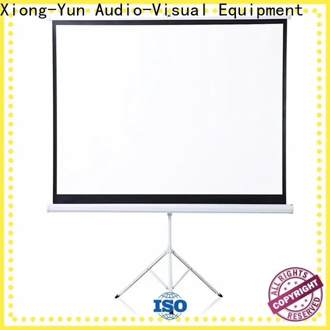 XY Screens tripod screen personalized for meeting room 1