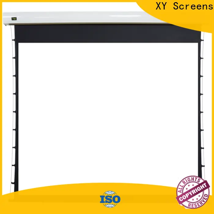 retractable motorized projector screen supplier for home 1