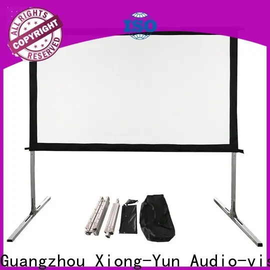 curved outdoor retractable projector screen personalized 1
