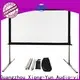 curved outdoor retractable projector screen personalized 1