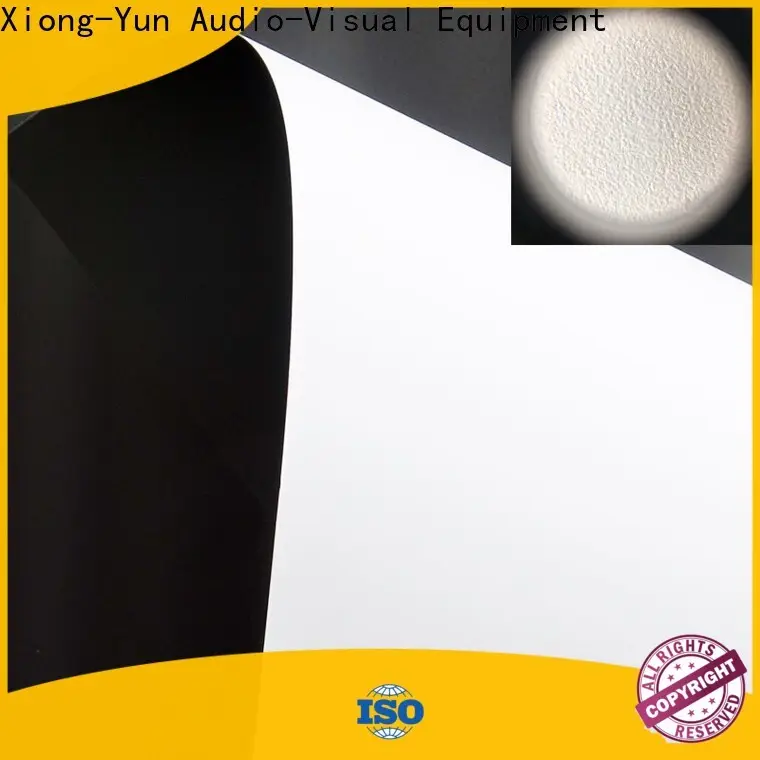 XY Screens durable front fabrics design for motorized projection screen 1
