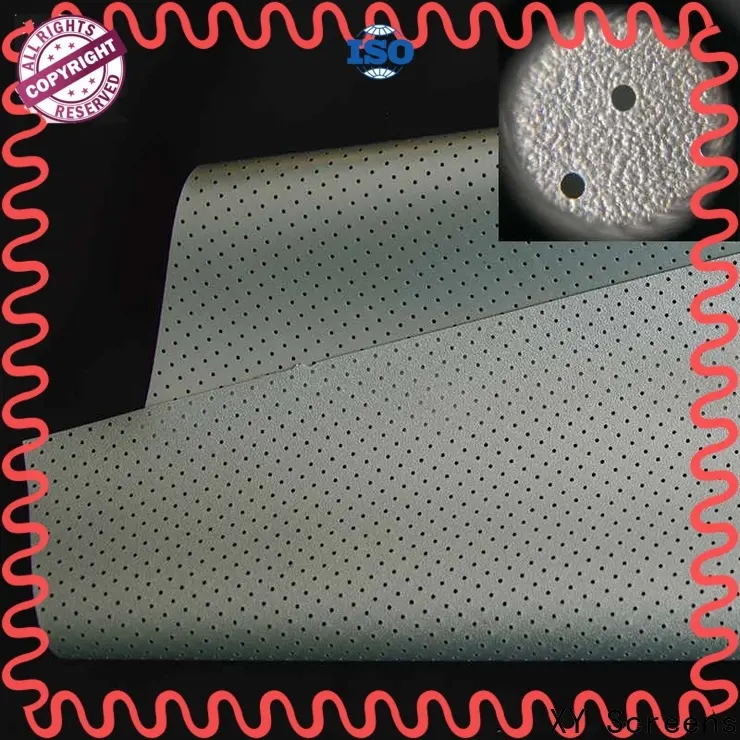 XY Screens metallic acoustically transparent screen material customized for motorized projection screen 1