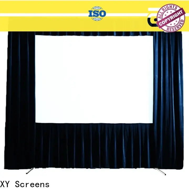 stable outdoor retractable projector screen personalized for square 1