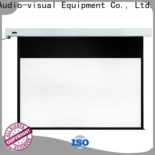 retractable motorized projector screen supplier for rooms 1