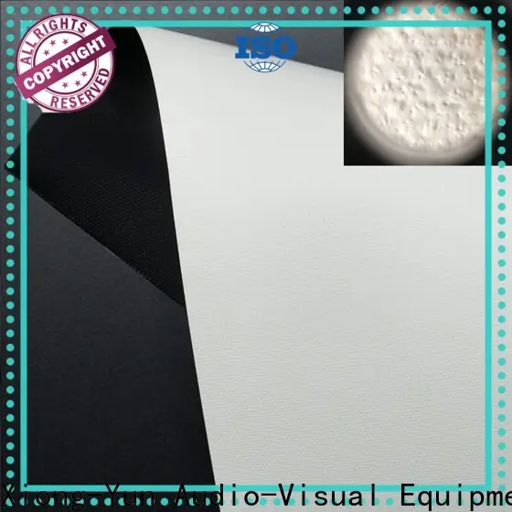 XY Screens front and rear fabric design for projector screen 1