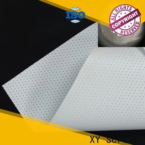 XY Screens transparent acoustically transparent screen material customized for motorized projection screen 1