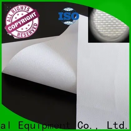 acoustically projector screen fabric design for fixed frame projection screen 1