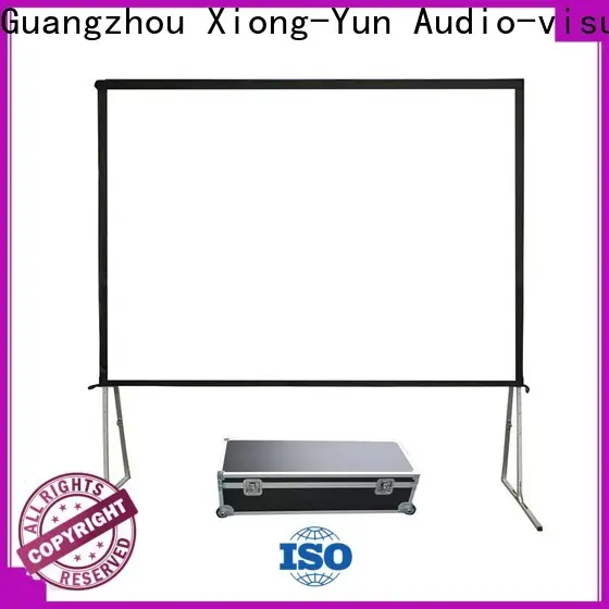 XY Screens outdoor pull down projector screen personalized for square 1