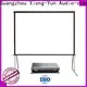 XY Screens outdoor pull down projector screen personalized for square 1