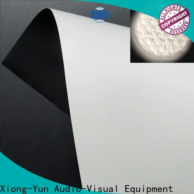 XY Screens quality front and rear fabric inquire now for motorized projection screen 1