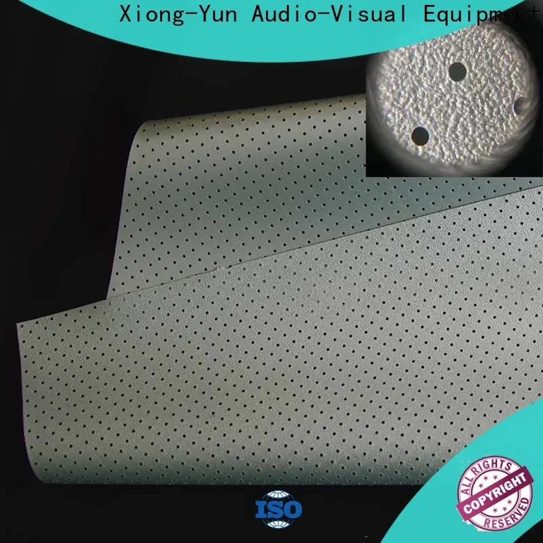 XY Screens metallic acoustic absorbing fabric manufacturer for motorized projection screen 1