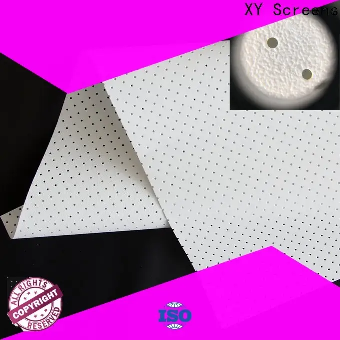 perforating acoustically transparent screen fabric directly sale for motorized projection screen 1