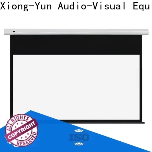 XY Screens curved motorised projector screen factory price for indoors 1