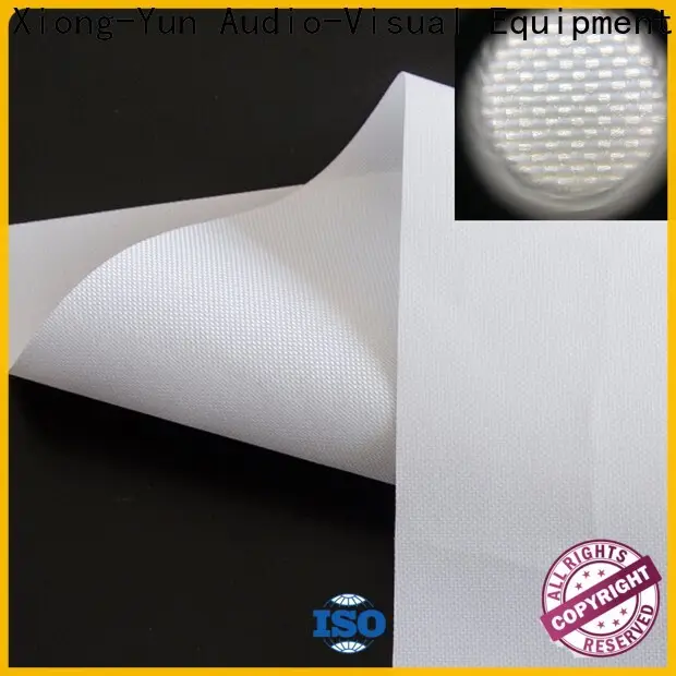 XY Screens transparent Rear Fabrics factory for projector screen 1
