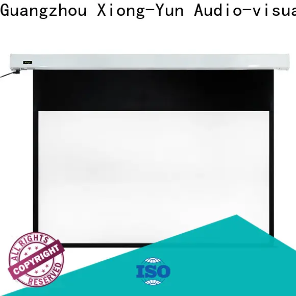 XY Screens stable motorized projector screen personalized for indoors 1